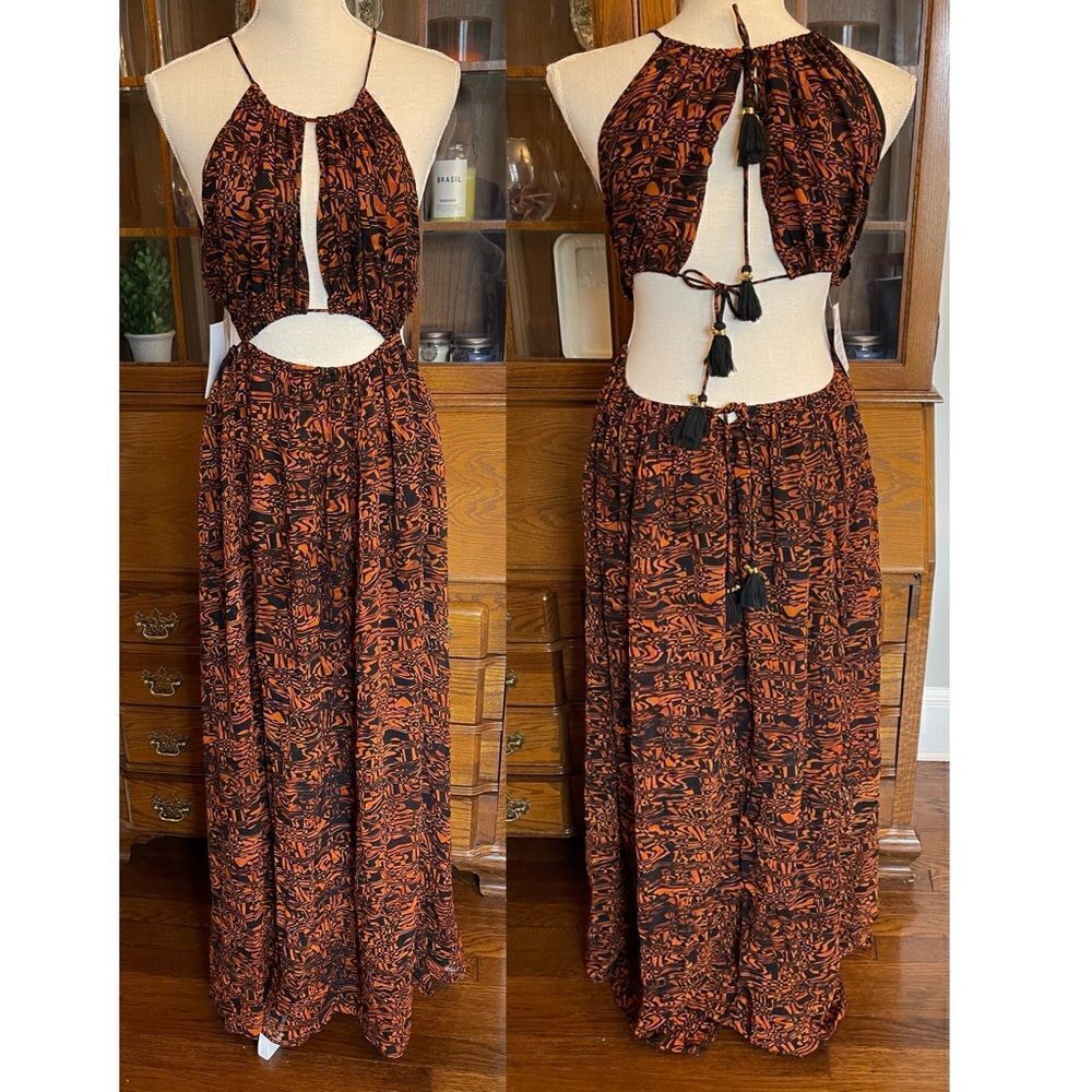 Free People - Holy Smokes Printed Maxi Dress - Picture 2 of 11